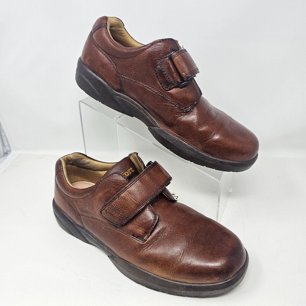 Dr Comfort Men Shoes William Brown 10 W Wide Strap Diabetic Comfort Loafers